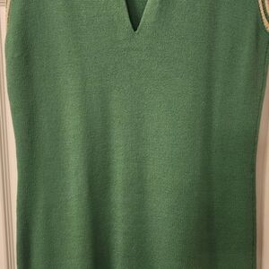 Green V-Neck Men's Sweater